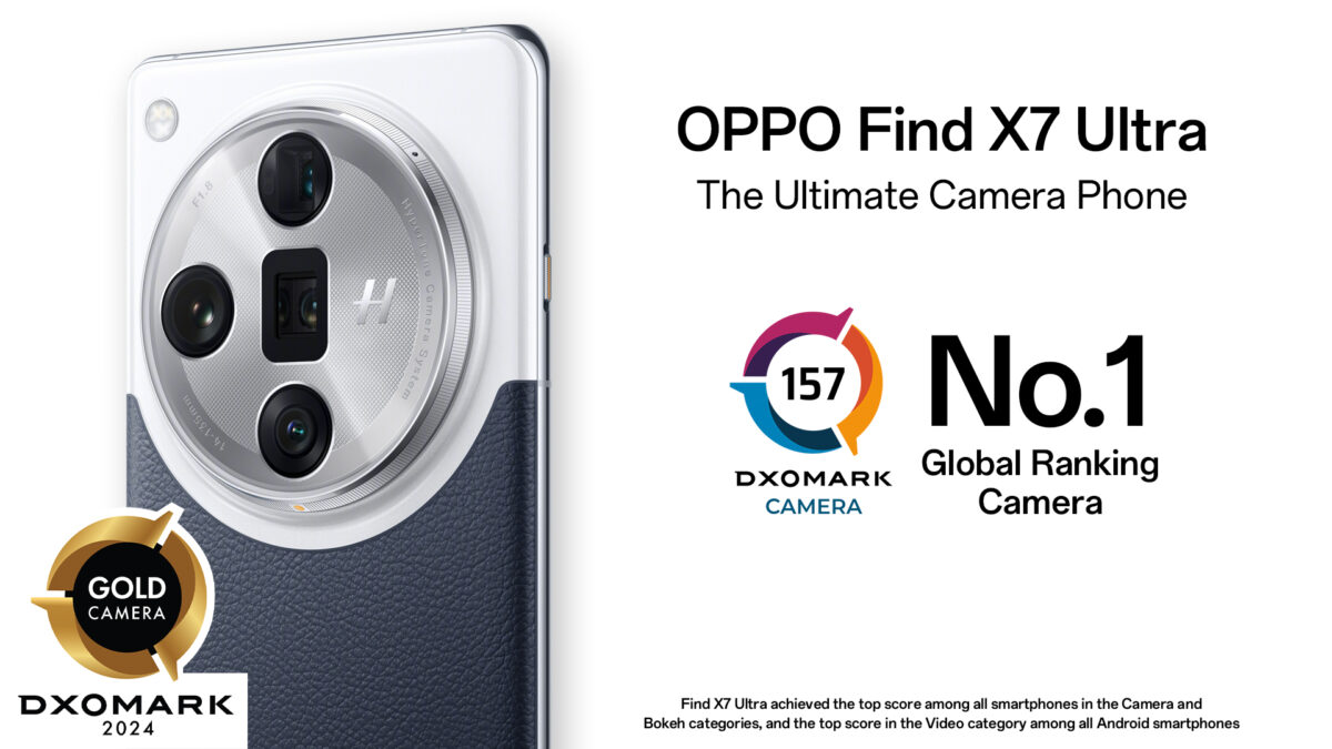 OPPO Find X7 Ultra ขึ้นแท่นอันดับหนึ่งของกล้องสมาร์ตโฟนโดย DXOMARK